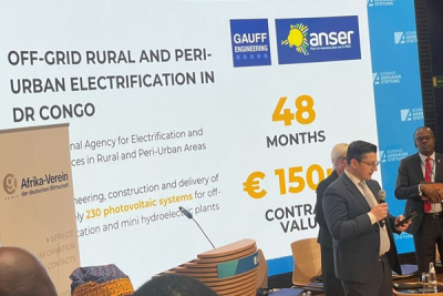 Electricity: DR Congo Inks €150M Deal with Gauff Engineering, a German Firm