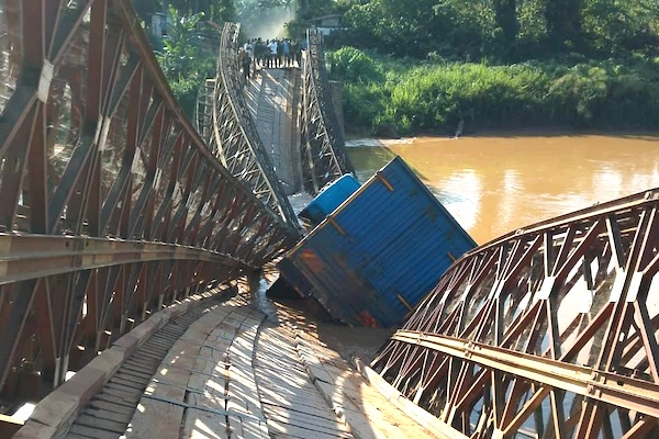 Est de la RDC : l’axe Mambasa-Beni coupé après l’effondrement du pont Ituri II