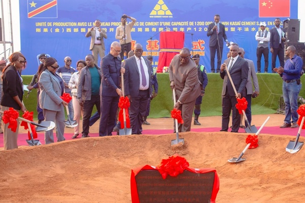 La construction d’une cimenterie de 1,2 million de tonnes lancée dans le Kasaï Oriental